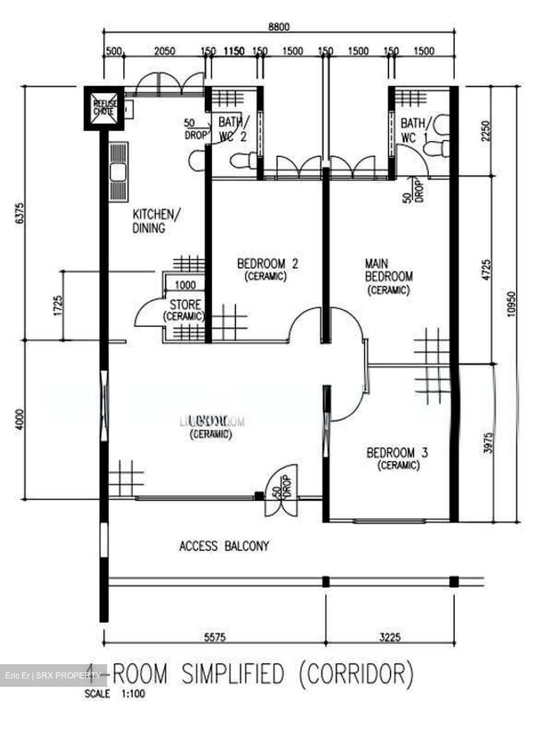 Blk 128 Eunos Spring (Bedok), HDB 4 Rooms #616315141
